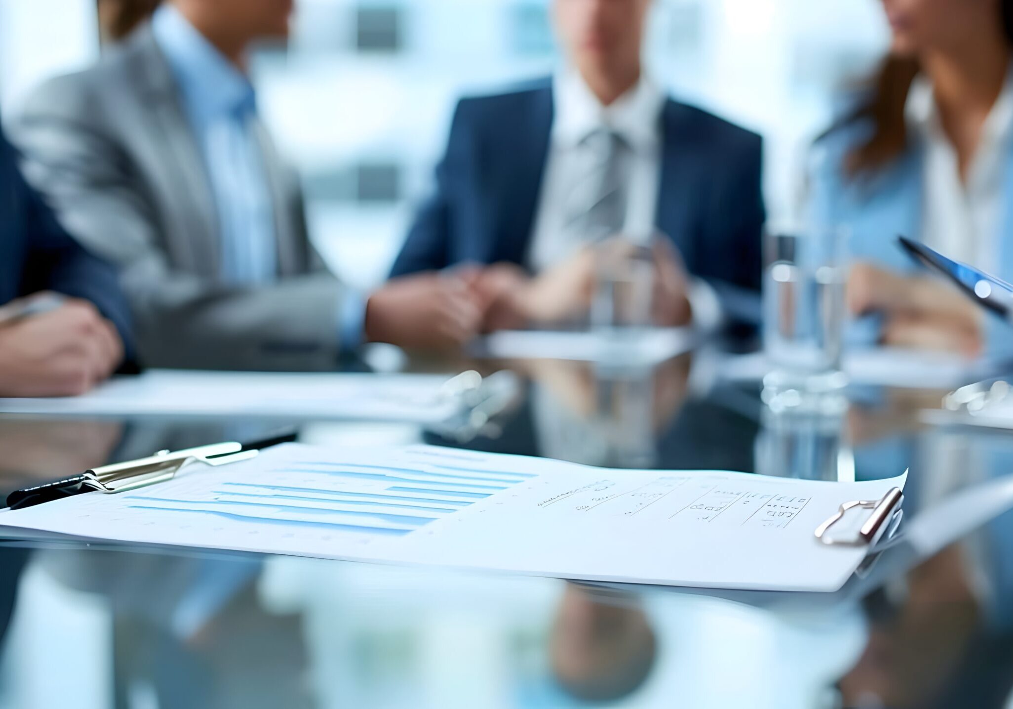 Corporate Executives and Board of Directors Analyzing Compliance and Regulatory Matters During an Important Business Meeting at the Office